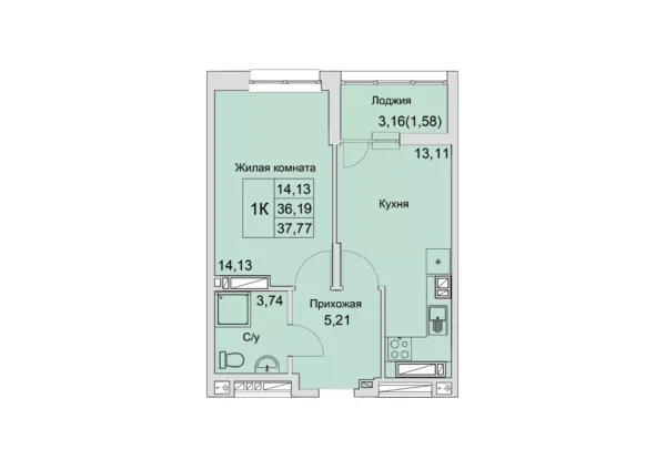 Квартира №103257