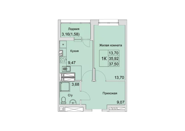 Квартира №103278