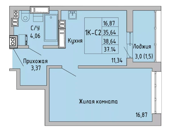 Квартира №106746