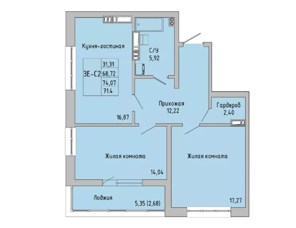 Квартира №106748