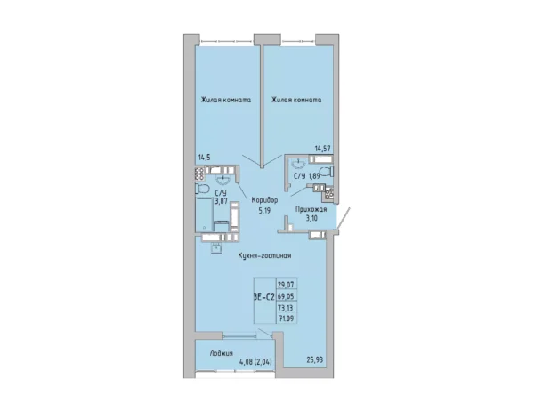 Квартира №106784