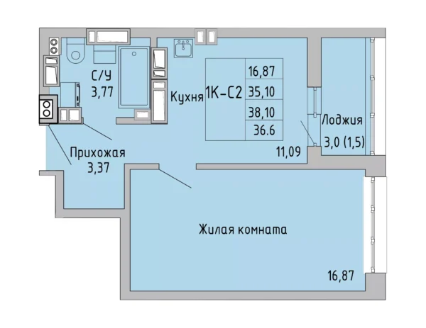 Квартира №106788