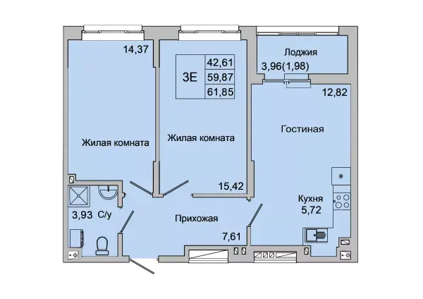 Квартира №97385