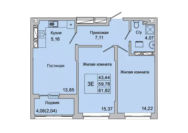 Квартира №97477