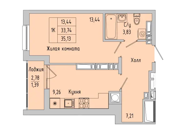 Квартира №176044