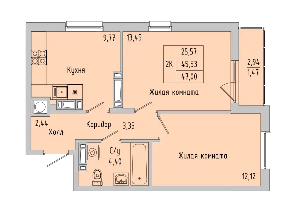 Квартира №176123