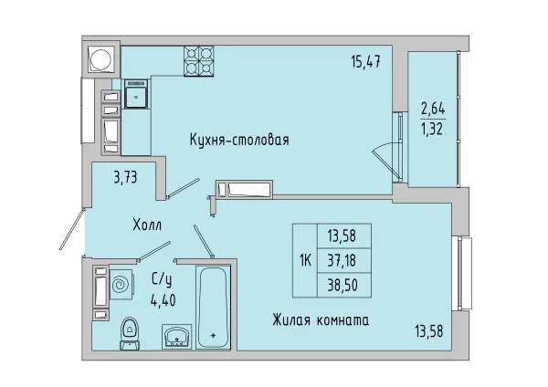 Квартира №176124