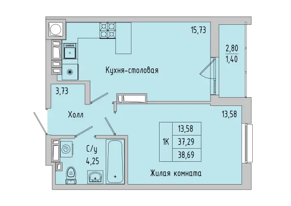 Квартира №176126