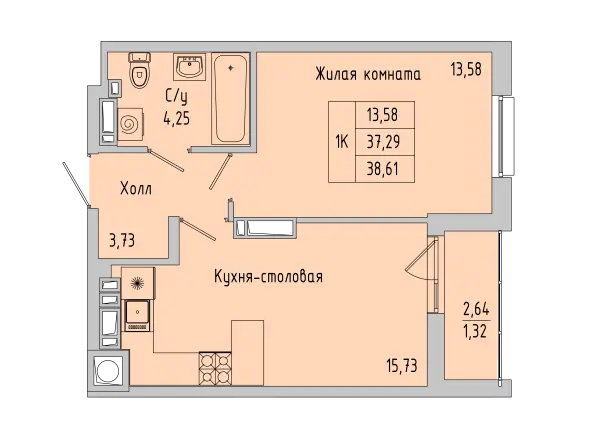 Квартира №176127