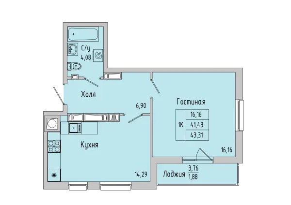 Квартира №176755