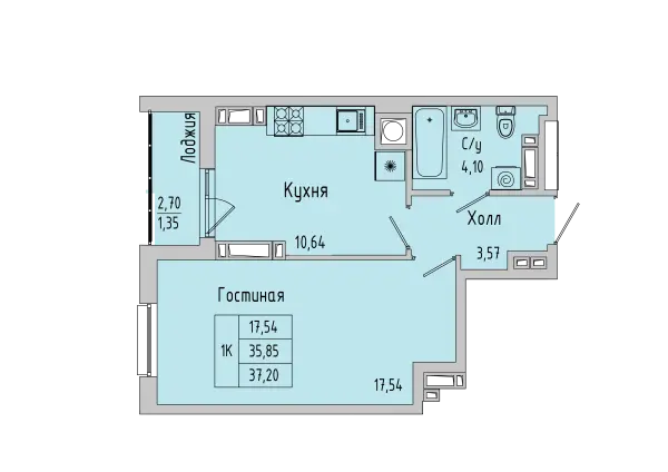 Квартира №176757