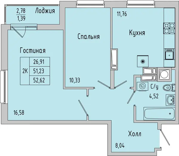 Квартира №176687