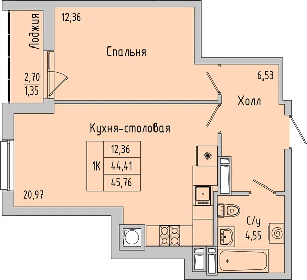 Квартира №176734