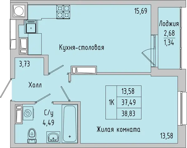 Квартира №176058