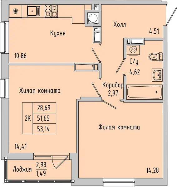 Квартира №176107