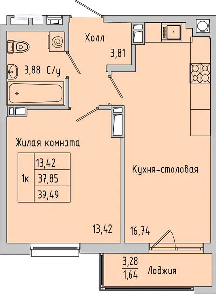 Квартира №175827