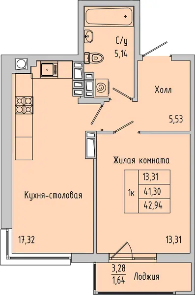 Квартира №175817